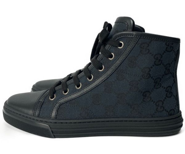 未使用＊GUCCI グッチ GGキャンバスハイカット シューズ スニーカー 36