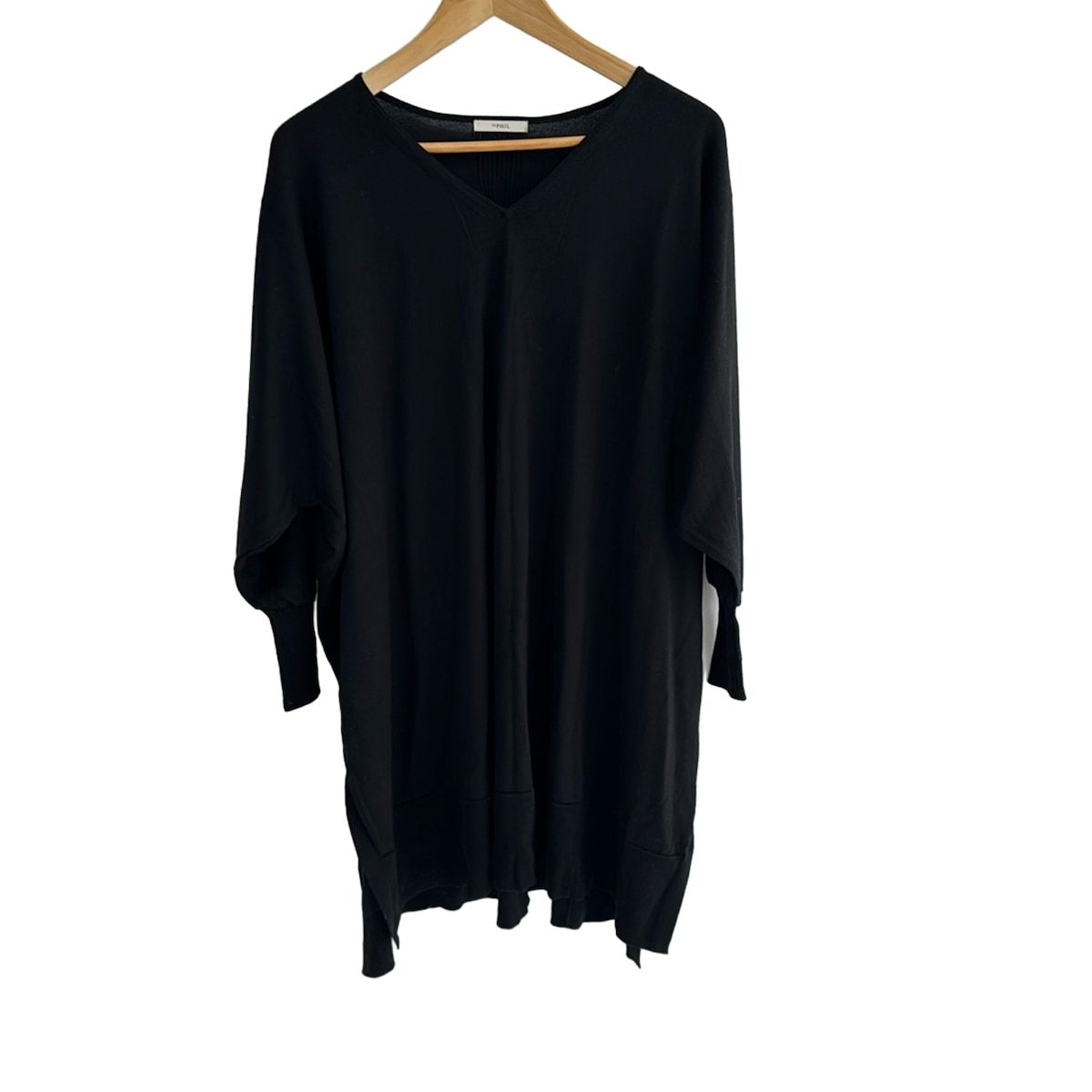 LE PHIL ルフィル ワンピース サイズF レディース - ダークネイビー 長袖 マキシ丈