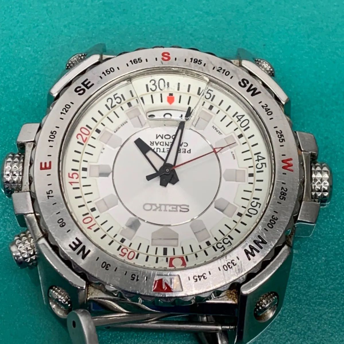 海外モデルSEIKO クォーツ パーペチャルカレンダー 6A32-00E0 QUARTZ