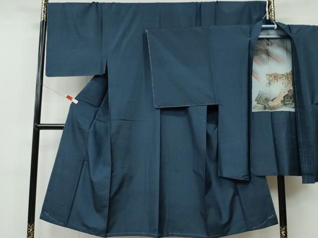 平和屋着物●男性 本場大島紬 アンサンブル 100亀甲 総詰め 正絹 CAAR8113vf