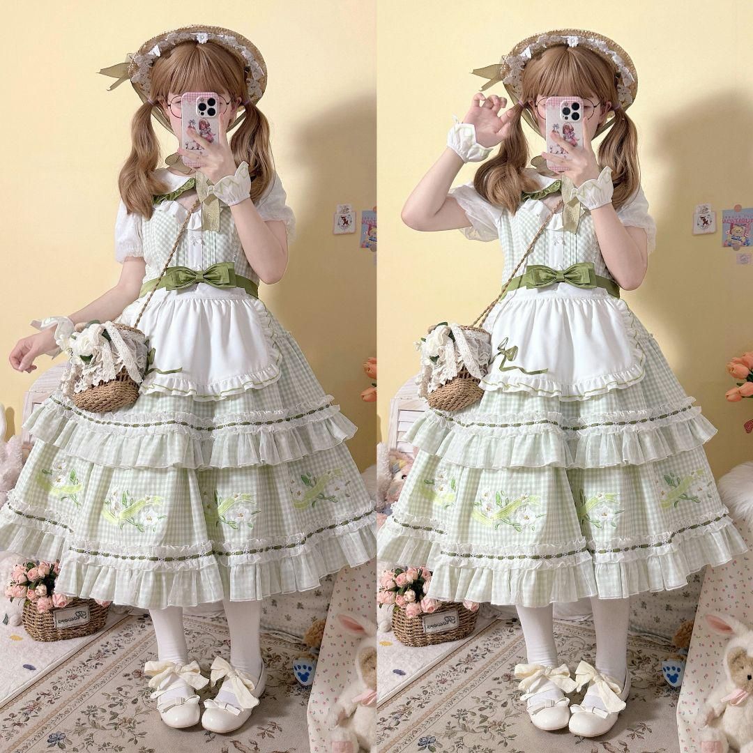コスプレ　ドレス　 lolita オリジナル 洋服 ロリータ ワンピース lolitaワンピース SK JSK ロリータ ドレス チューリップスカート