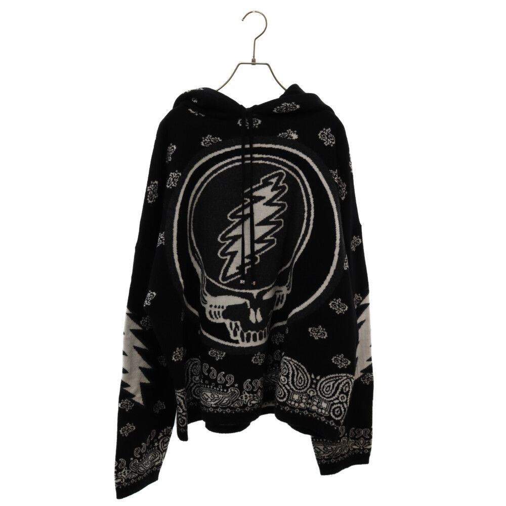 AMIRI (アミリ) GRATEFUL DEAD HOODIE グレイトフルデットプルオーバーパーカー ブラック - メルカリ