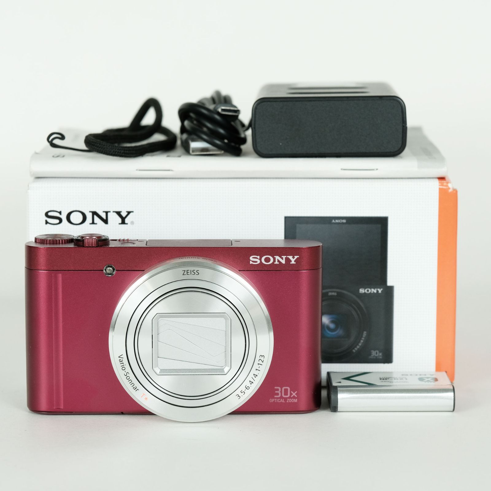 SONY Cyber-shot DSC-WX500 レッド ジャンク品 動作確認済 ジャンク品