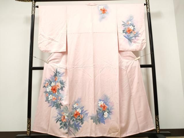 平和屋着物○訪問着 総絞り 霞文 正絹 逸品 CABA1954ut