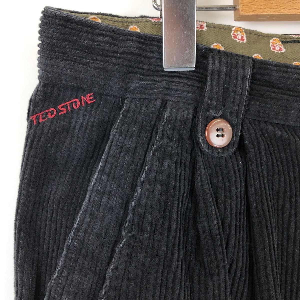 古着】 TED STONE コーデュロイパンツ ツータック 太畝 テーパード 