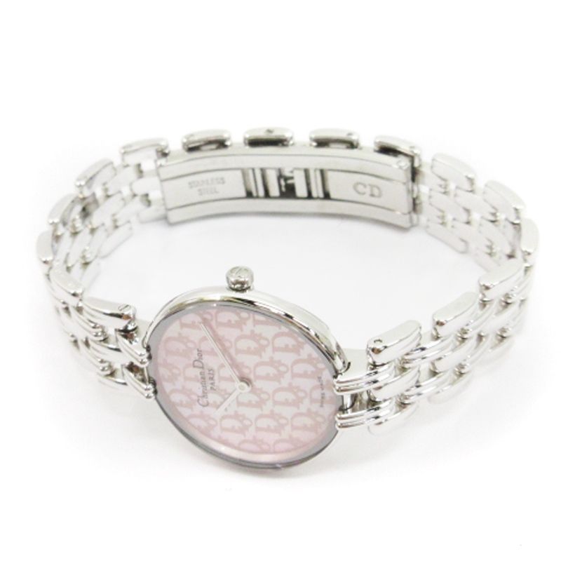 Christian Dior 腕時計 クォーツ ピンク D44-120 クリスチャン