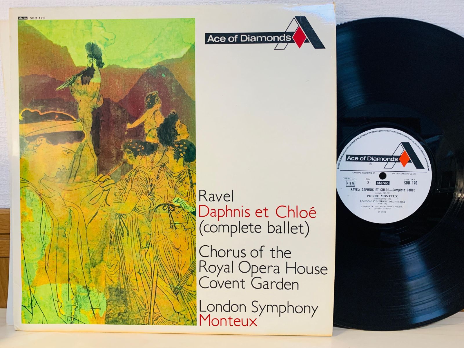 LP 英盤 Ravel Daphnis et Chloe / Monteux / ラヴェル バレエ音楽