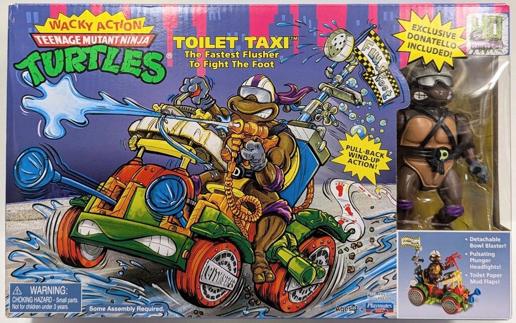 PLAYMATES WACKY ACTION TOILET TAXI The Fastest Flusher To Fight The Foot