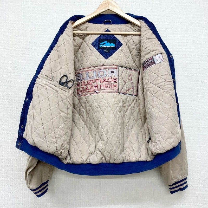 トライマウンテン Tri・Mountain デニム スタジャン 切り替え 企業  