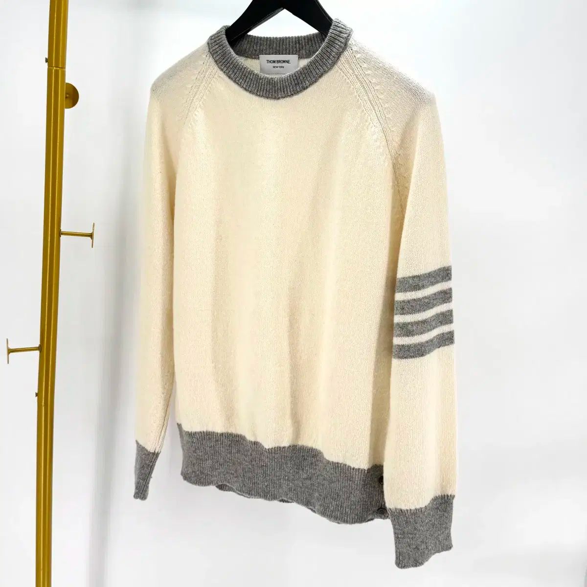2 サイズ Thom Browne トム ブラウン 四本サイドライン シェトランド ニット セーター MKA467A