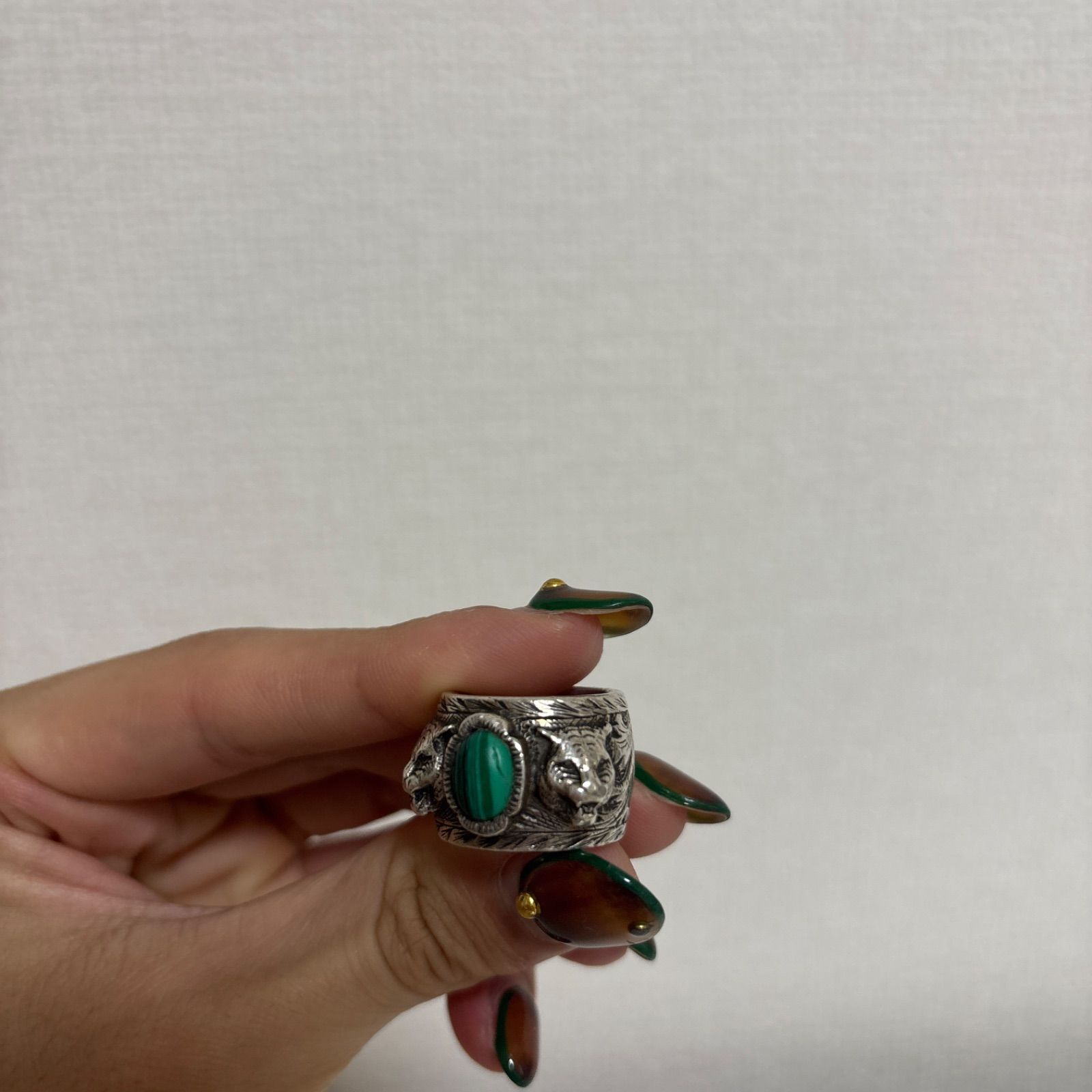 GUCCI 10号 ガーデンリング キャットヘッド インターロッキング - メルカリ