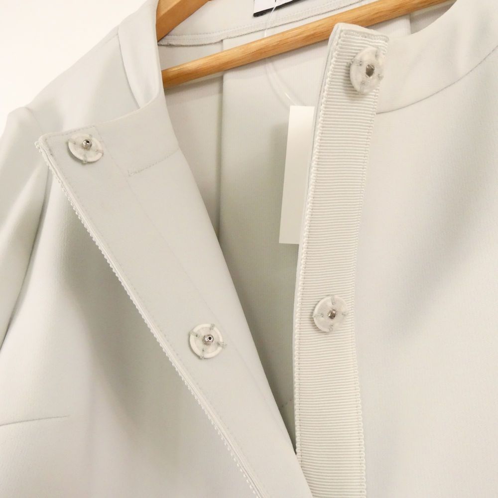 FOXEY NEW YORK フォクシー 34100 ノーカラージャケット 38 S