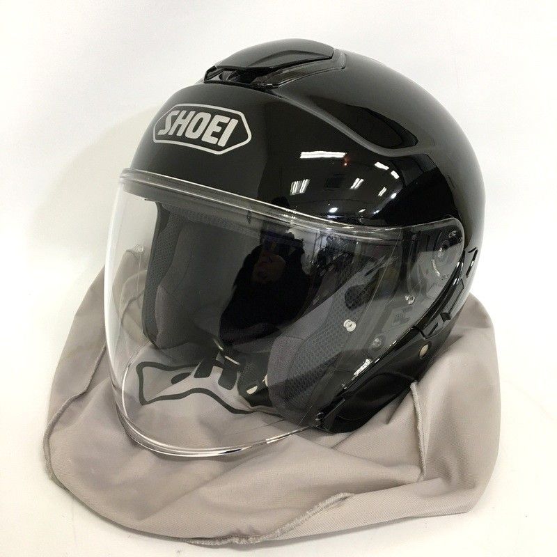 SHOEI J-Cruise ジェットヘルメット 除菌消臭済 ブラック XLサイズ オートバイ ツーリング ライディング バイカー バイク用品 TA1714