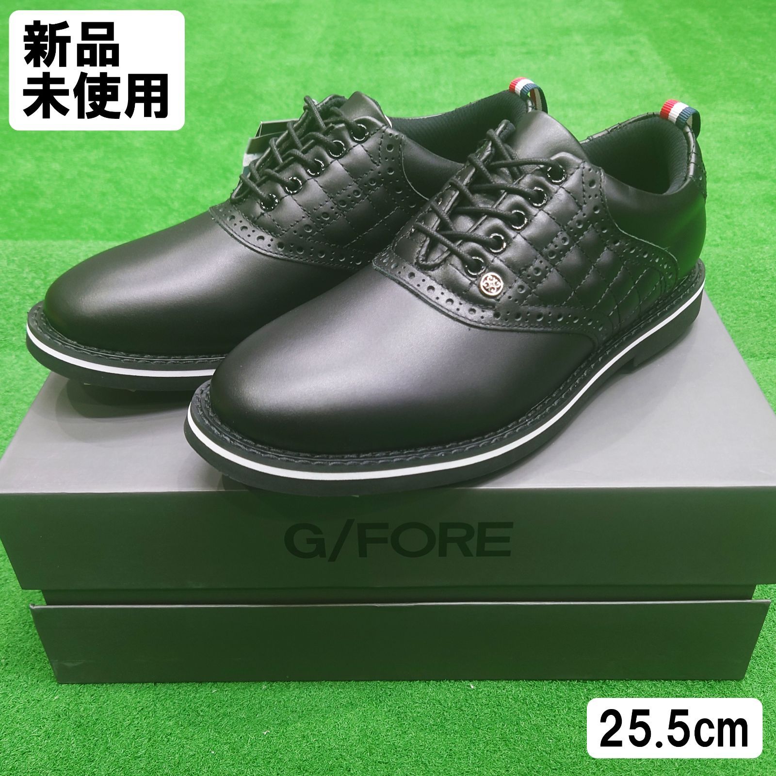 ✨新品未使用✨ G/FORE ゴルフシューズ　GALLIVANTER 25.5 新品未使用 G/FORE ジーフォア MENS QUILTED SADDLE GALLIVANTER