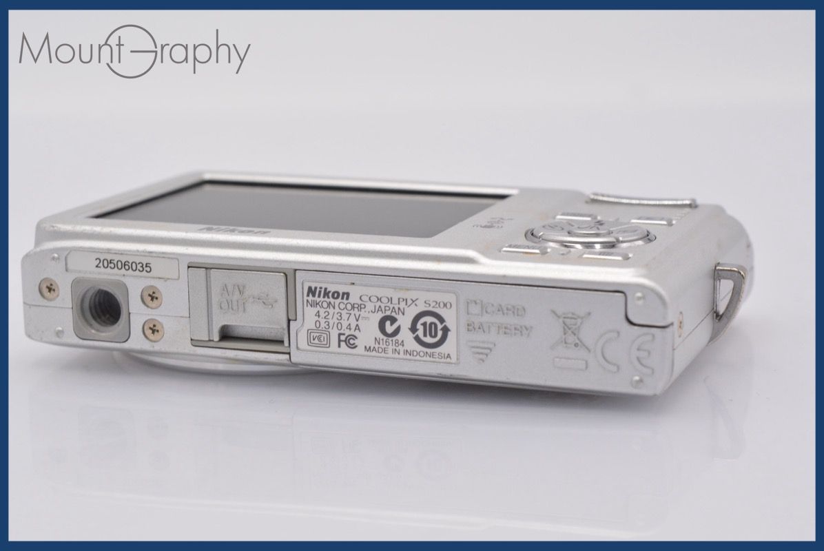 ☆極上美品☆ ニコン Nikon COOLPIX S200 3x バッテリー付属