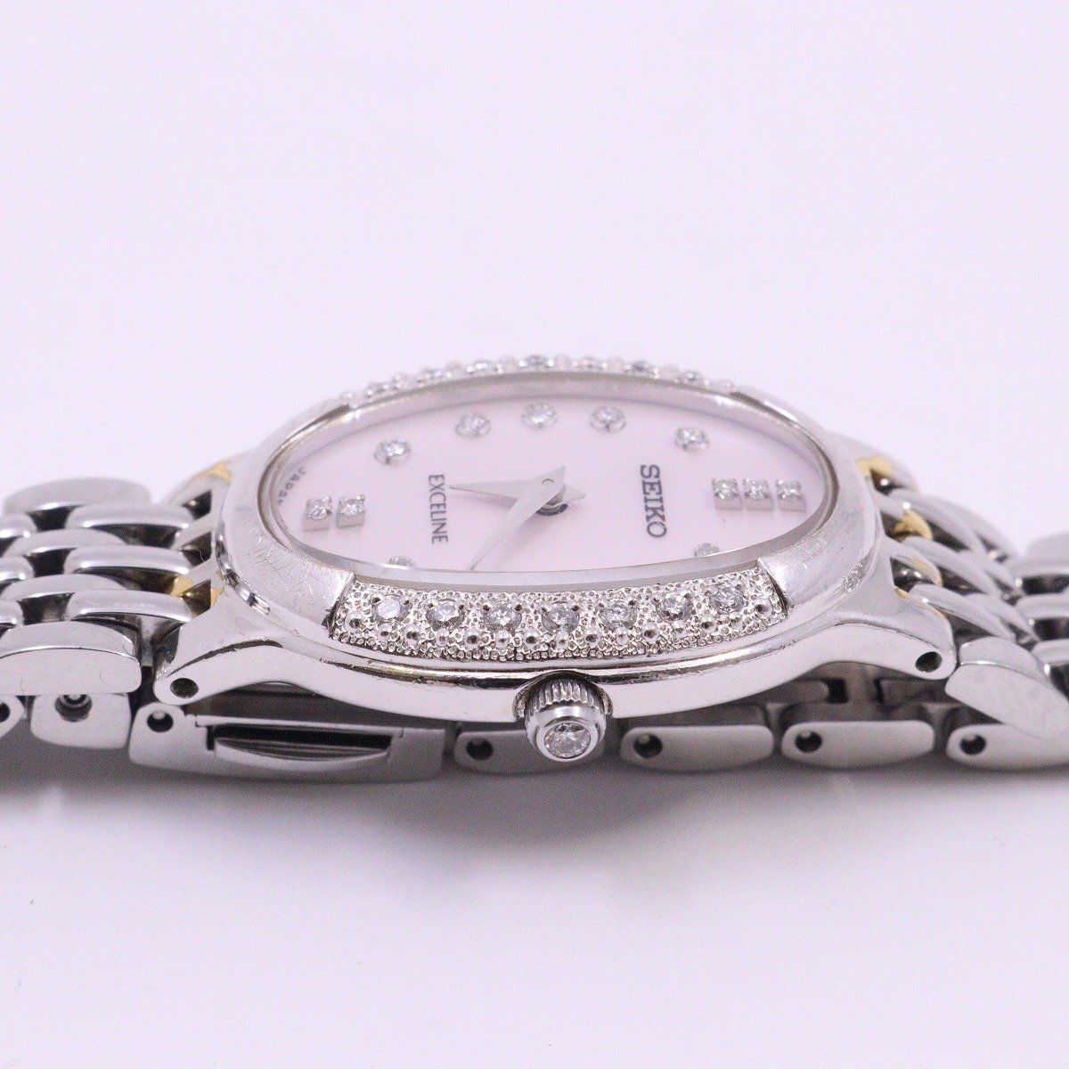 SEIKO エクセライン 1F20-0B90 クォーツ 腕時計 純正ケース付 SEIKO エクセライン 1F20-0B90 クォーツ 腕時計 純正ケース付