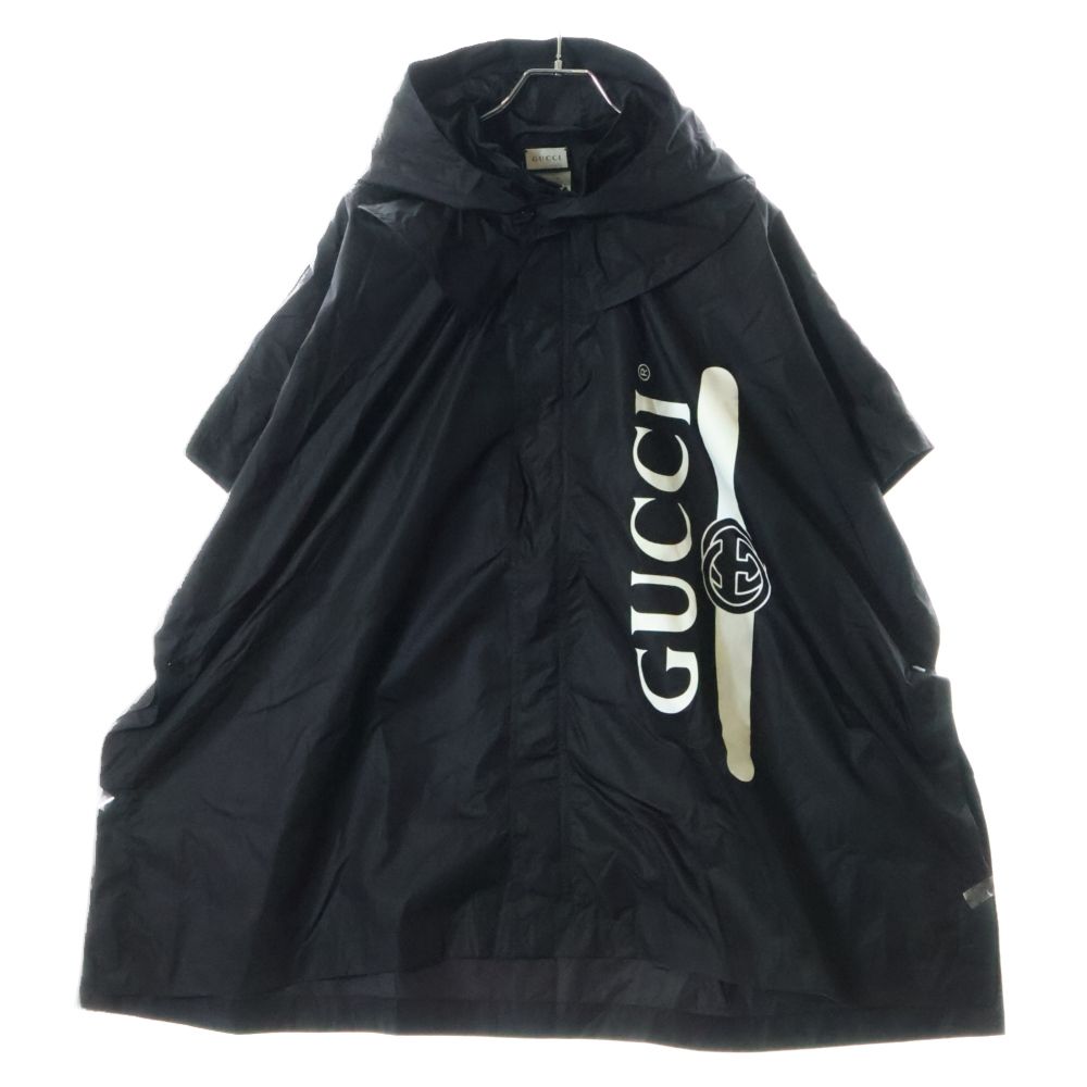 Gucci レインコート　ビンテージ GUCCI (グッチ) 21SS ヴィンテージブランドロゴ ナイロン ケープ