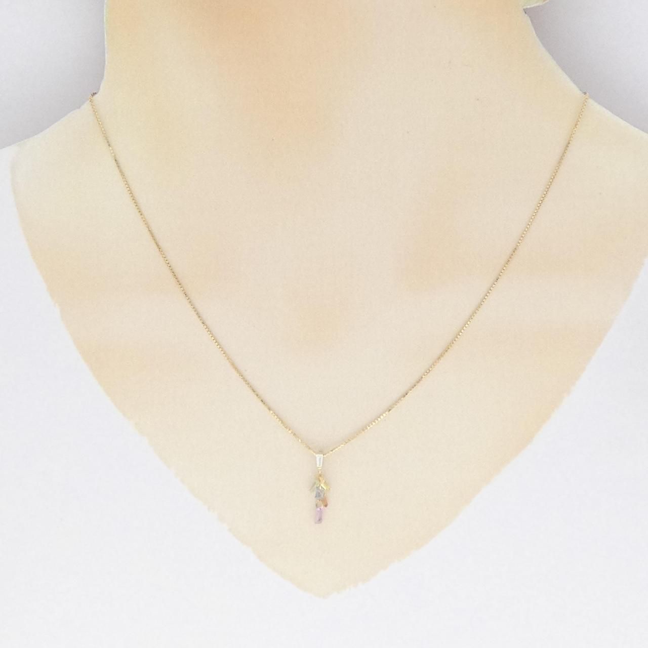 BELLESIORA ベルシオラK18 サファイア ネックレス 40cm