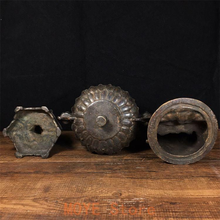 仏教美術 仏像 坐蓮観音菩薩仏像 銅製 銅器 工芸品 置物 - メルカリ