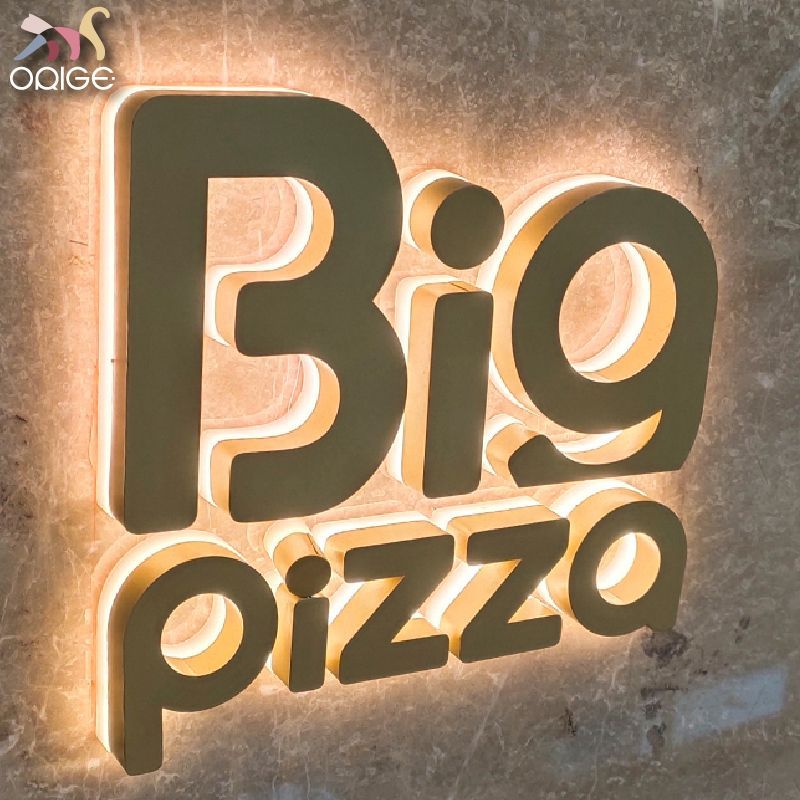 オーダー背面発光LEDチャンネル文字 箱文字 看板 室外用 サイン ステンレス