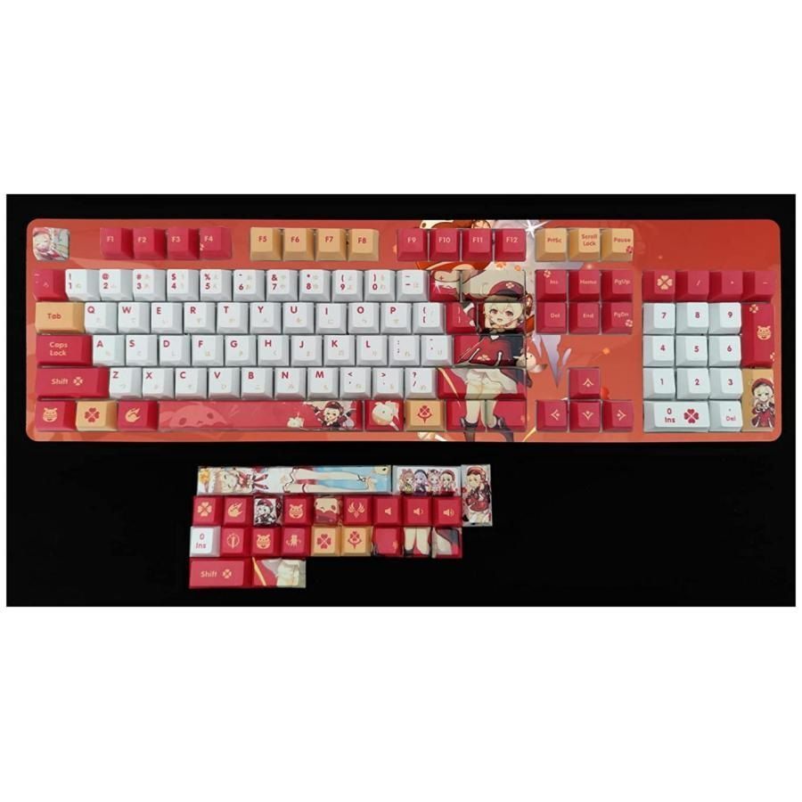 原神 キーキャップ クレー PBT 原神 miHoYo 刻晴·霆霓快雨テーマ