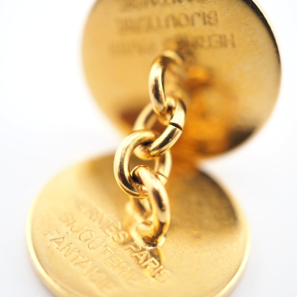 HERMES/エルメス BIJOUTERIE FANTAISIE セリエボタンモチーフ カフス