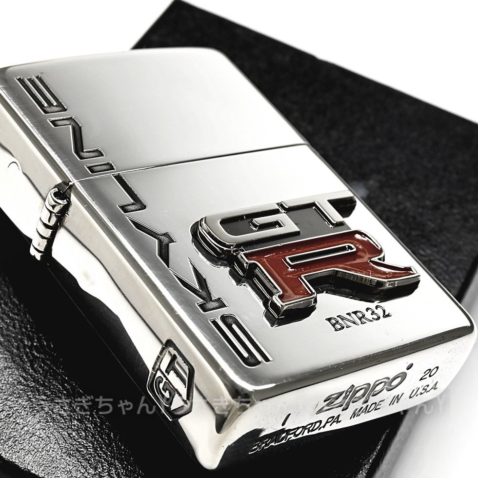 zippo☆スカイライン/GTR-BNR32☆SV☆エンブレム☆ジッポ ライター 