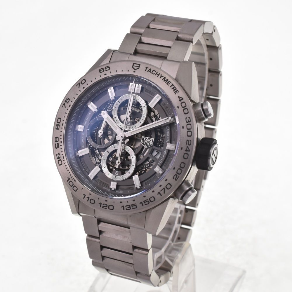 タグホイヤー TAG HEUER CAR2A8A.BF0707 カレラ キャリバーホイヤー01 チタン デイト 自動巻き メンズ 箱 保証書付き I 142717