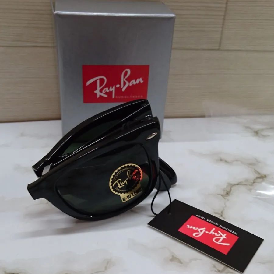 値下げしました】レイバン 折りたたみ ウェイ ファーラー Ray-Ban RB4105 601 50 0907 - メルカリ