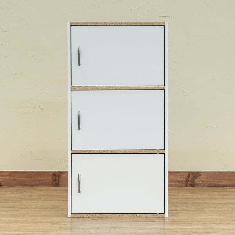 収納ボックス 扉付きラック 扉付き ツートンカラー カラー