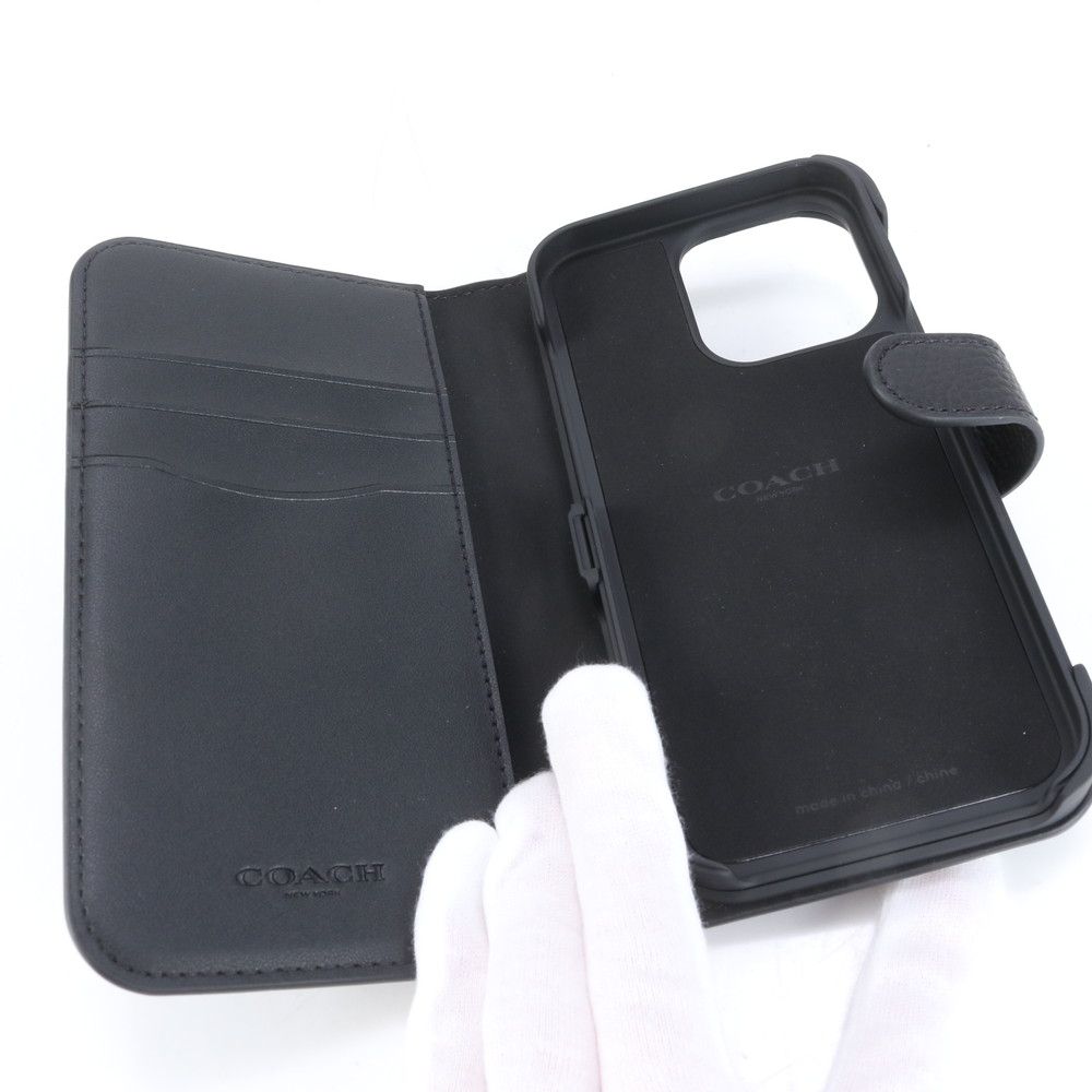 スマホケース手帳 coach スマホケース iphone15 未使用 COACH iPhone