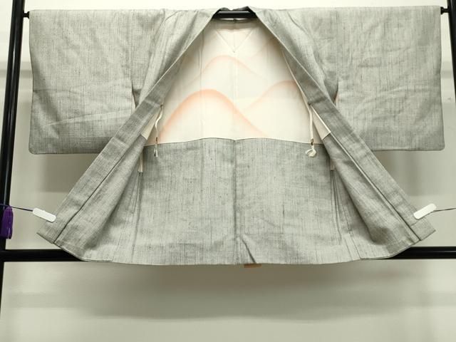 平和屋着物■上質な紬　十字絣　胴抜き仕立て　逸品　未使用　CAAG8559ev