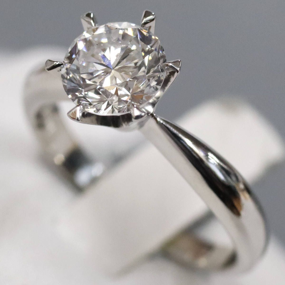 Pt900ダイヤモンドリング D1.104 4.2g #10 エンゲージリング - メルカリ 