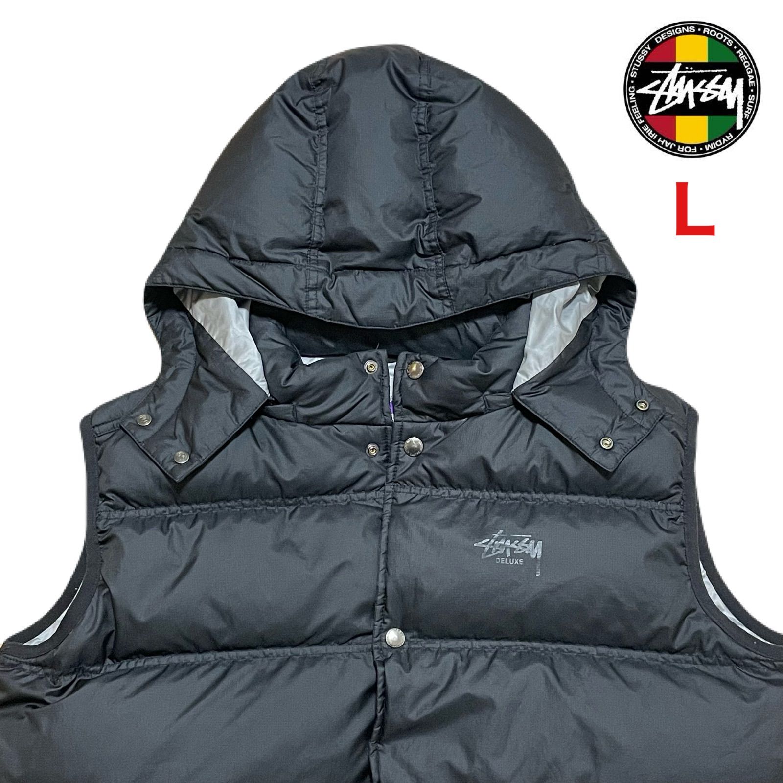 STUSSY DELUXE ダウンベスト Lサイズ STUSSY 00s DELUXE ダウンベスト - メルカリ