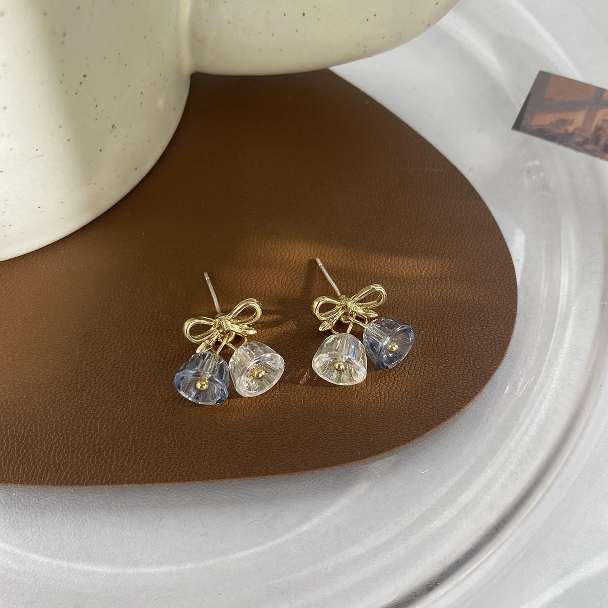 即納】[925 Silver]ロングテール ライン リボン ピアス 韓国