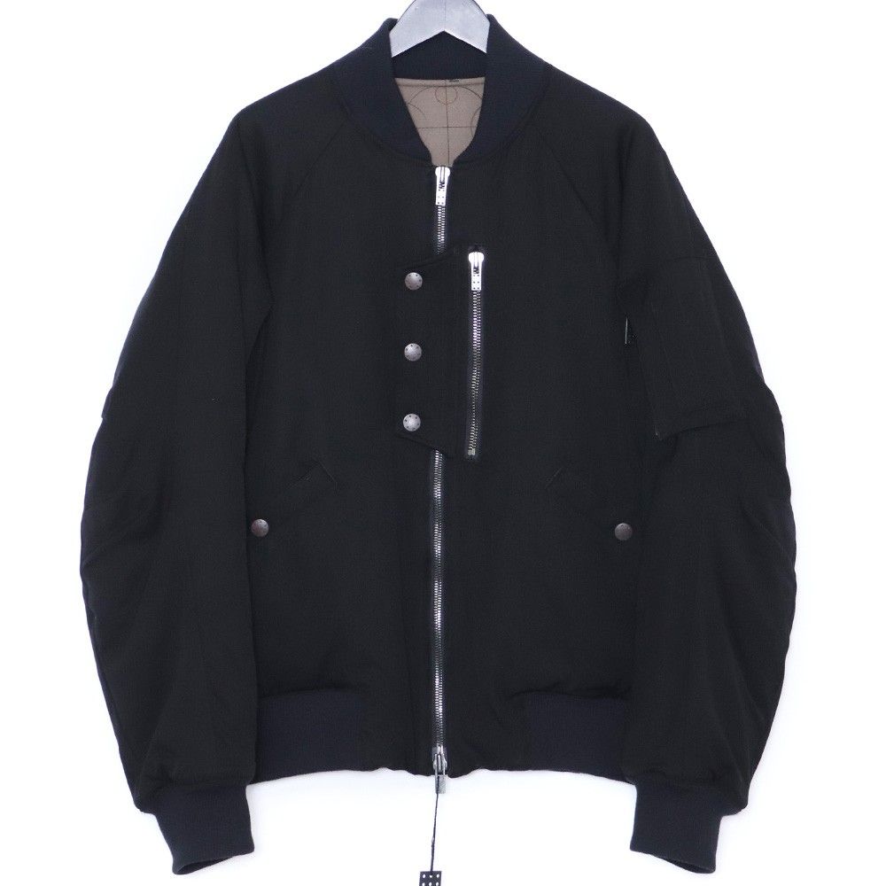 DEVOA MA-1 jacket wool gabardine サイズ2 ブラック JKK-SHLB - メルカリ