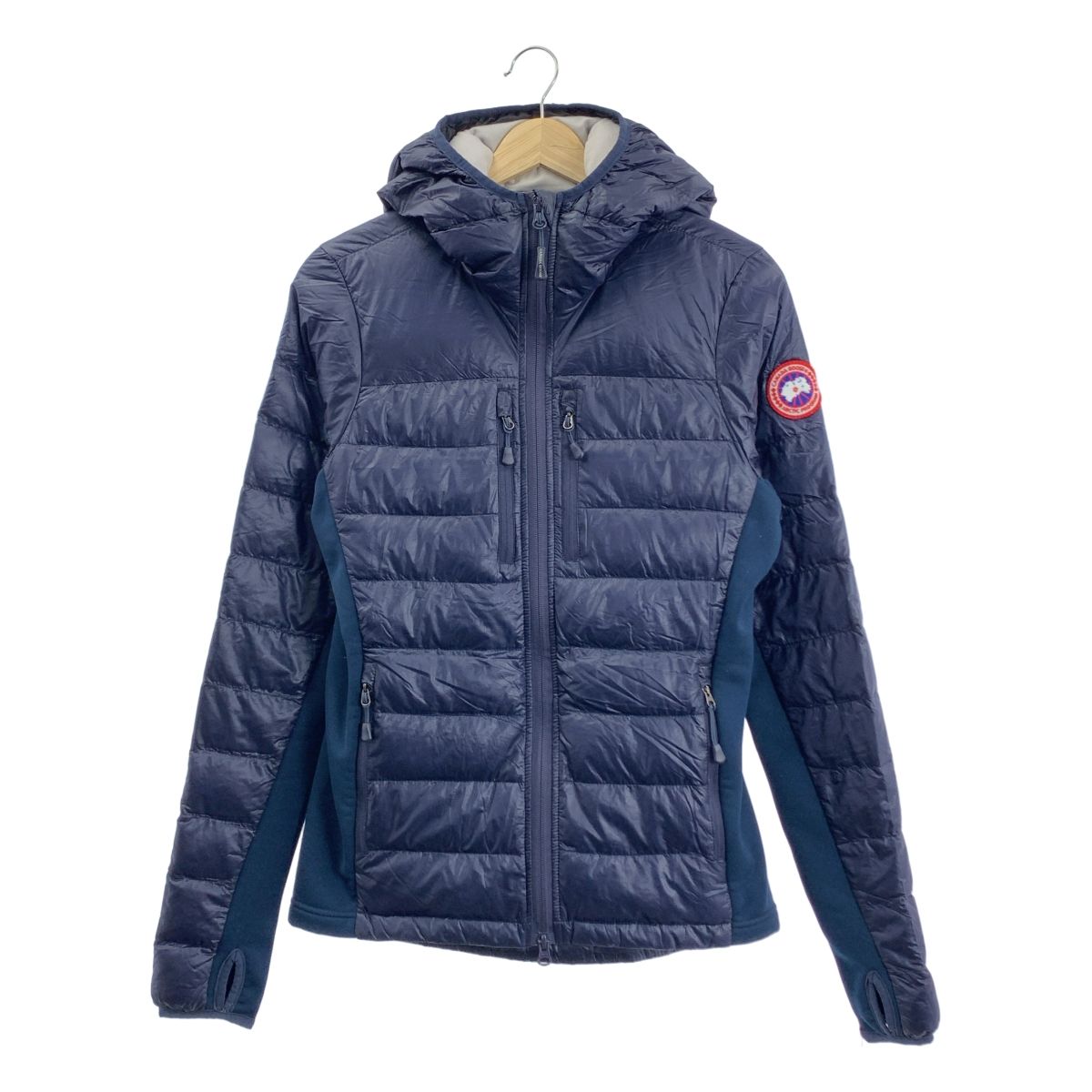 CANADA GOOSE | カナダグース | HYBRIDGE LITE HOODY ハイブリッジ ライト フーディ ダウン ジャケット | M | ネイビー | レディース