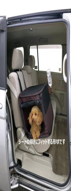 リッチェル たためるドライブペットケージ M ブラウン