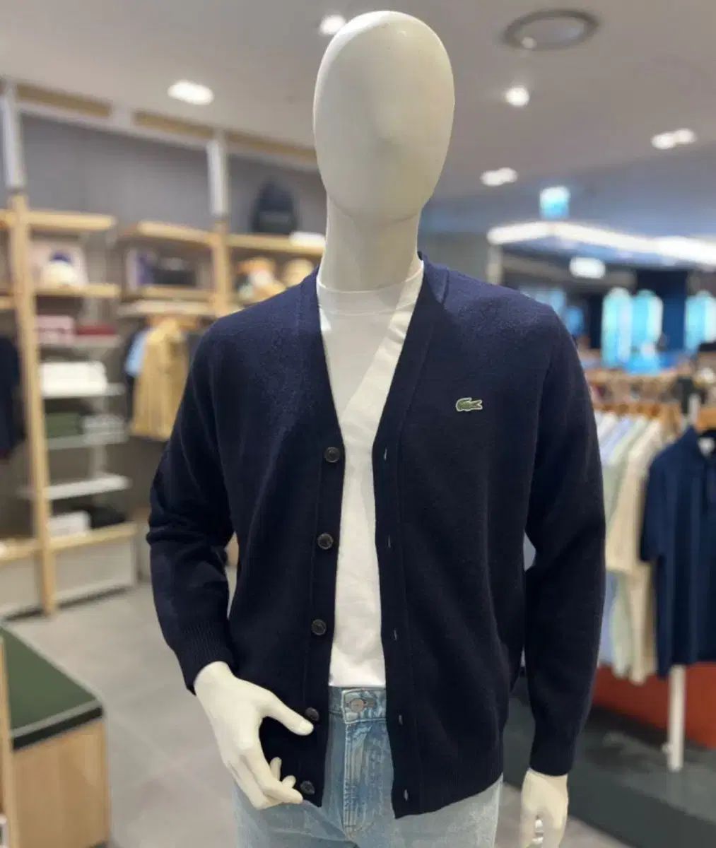 LACOSTE(ラコステ) メンズ カーディガン ネイビー ( AH560E ー 54N ）