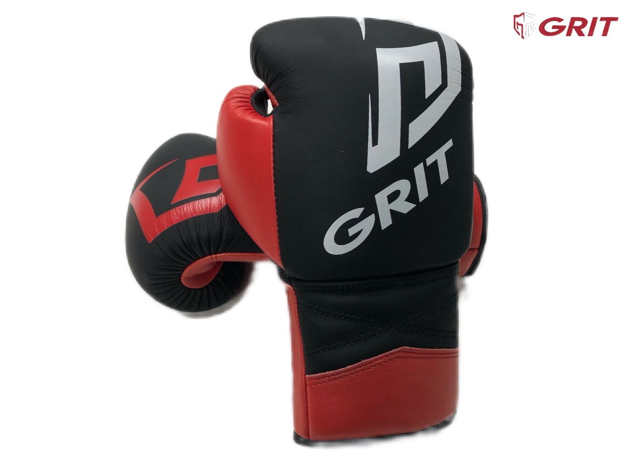 GRIT メタリック　ボクシンググローブ　レッド　紐式タイプ
