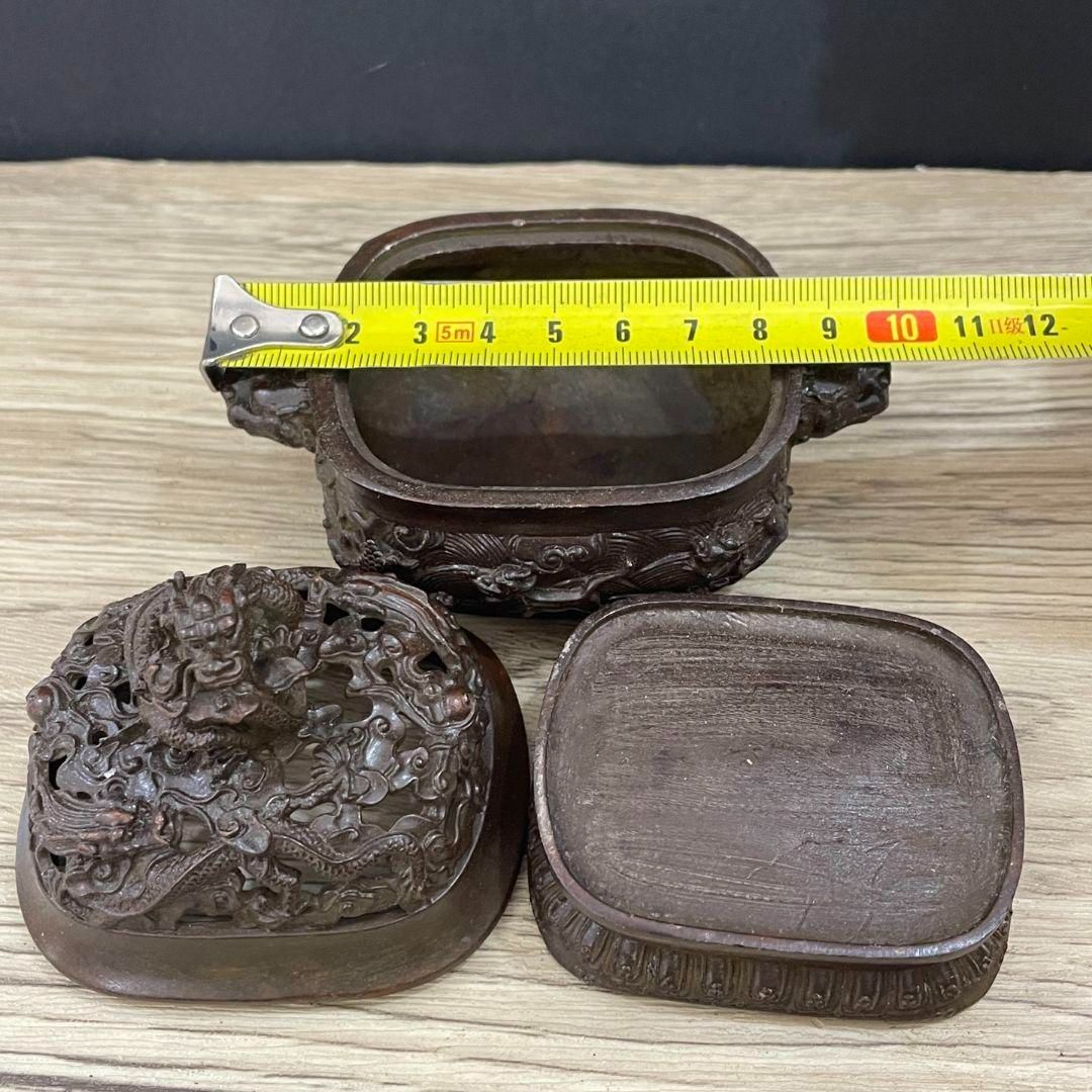 銅器 三層獅足祥雲紋薫香炉 茶道檀香炉 盤香炉 仏具 工芸品 置物 銅器 三層獅足祥雲紋薫香炉 茶道檀香炉 盤香炉 仏具 工芸品 置物