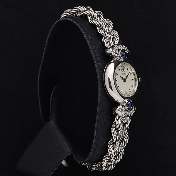 シチズン QZ 2200-242386 エレガンス 白文字盤 石付 ラウンド