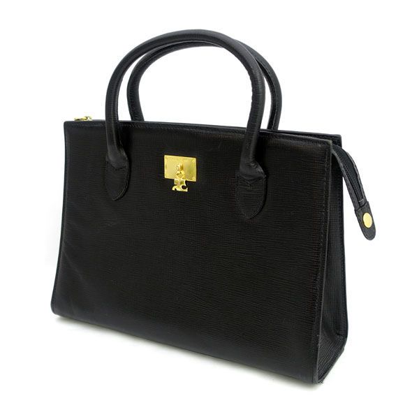Courreges クレージュ ハンドバッグ フォーマル レザー ロゴ金具
