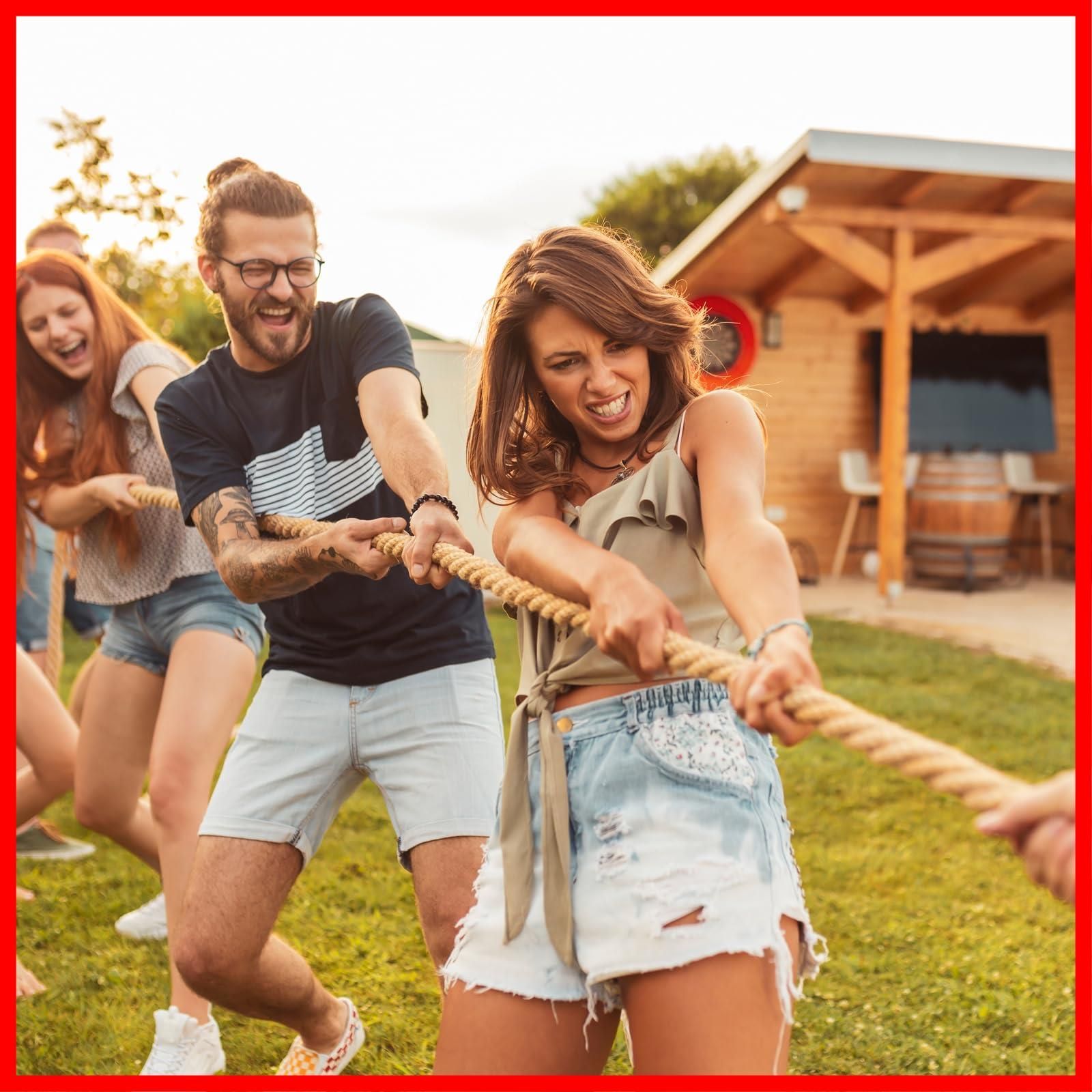  商品 綿糸 手すり 綱引きロープ 細工 15 m カーニバル 屋外 x ゲーム 2 54 cm 家庭飾り 天然撚り綿糸 レッド PATIKIL ホワイト ひも ロープ 梱包 テープ