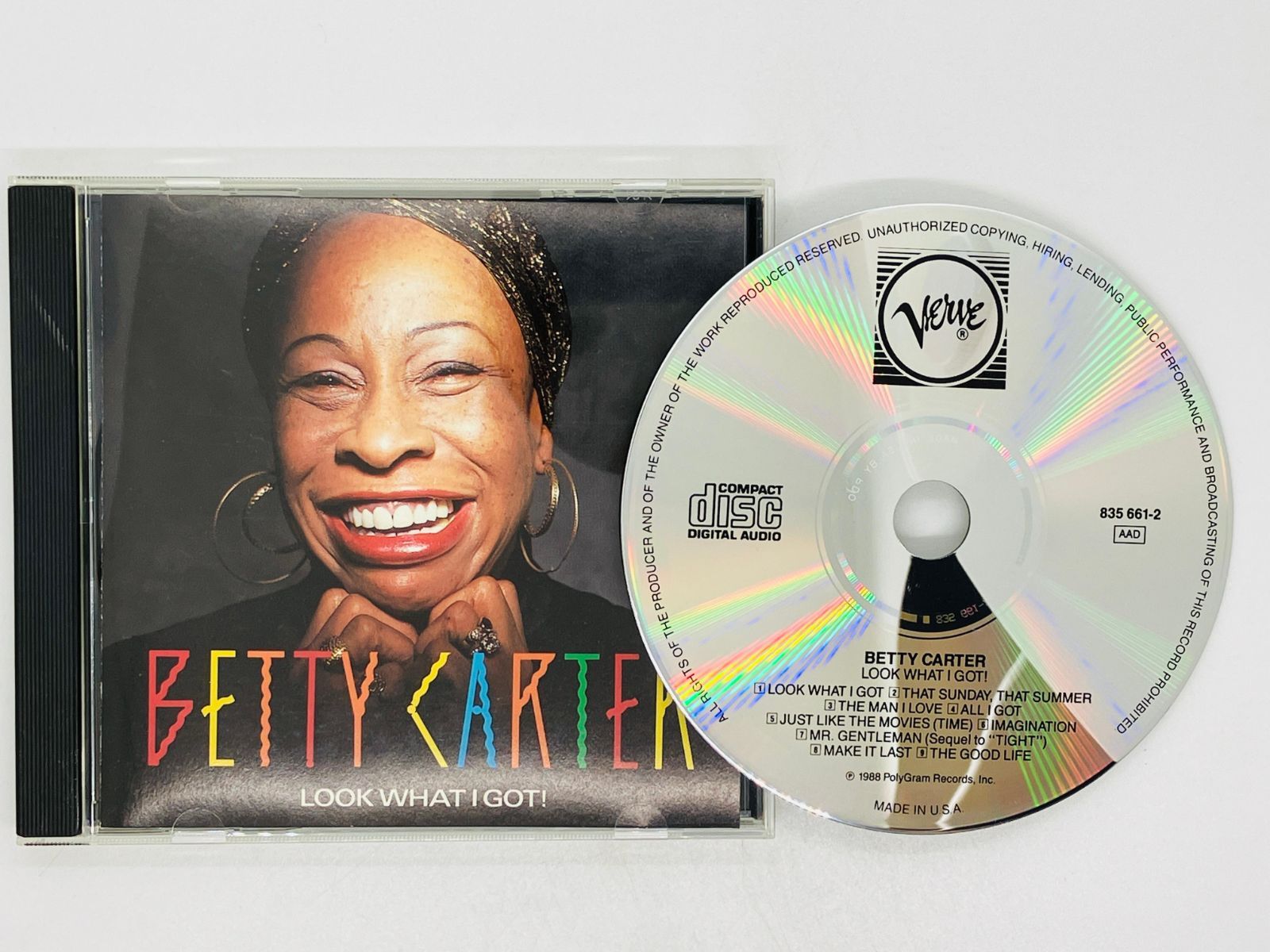 CD BETTY CARTER / LOOK WHAT I GOT / ベティカーター / VERVE 835 661-2 蒸着仕様 H04