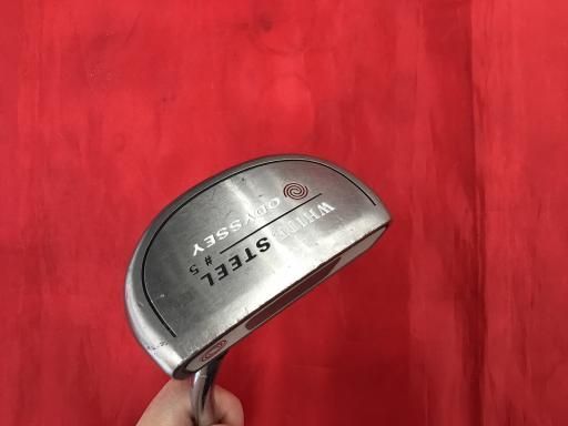 中古】 オデッセイ WHITE STEEL #5 34インチ パター PT スチール