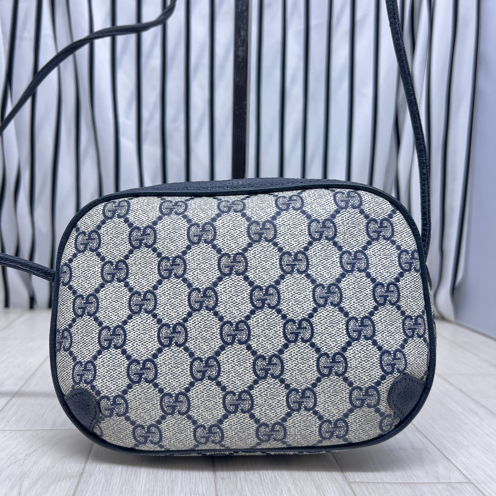 美品】GUCCI×オールドグッチ斜めがけPVCシェリーライン