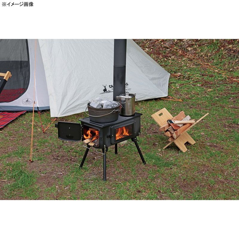KAMADO 煙突ガラス窓付角型ストーブ