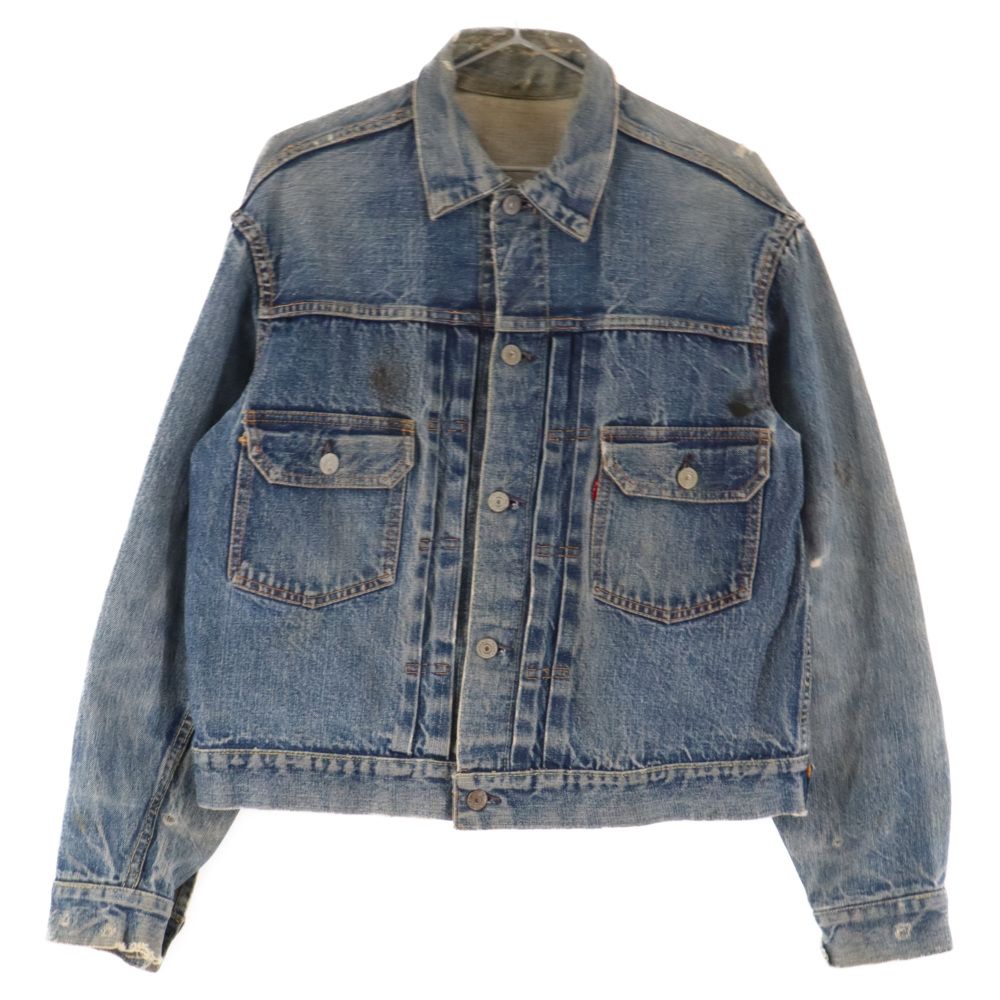 Levi's リーバイス 50S VINTAGE 507XX 2nd デニムジャケット 紙パッチ ボタン裏ドーム型 ビッグE 両面タグ ハギ付き インディゴ39sのLevi