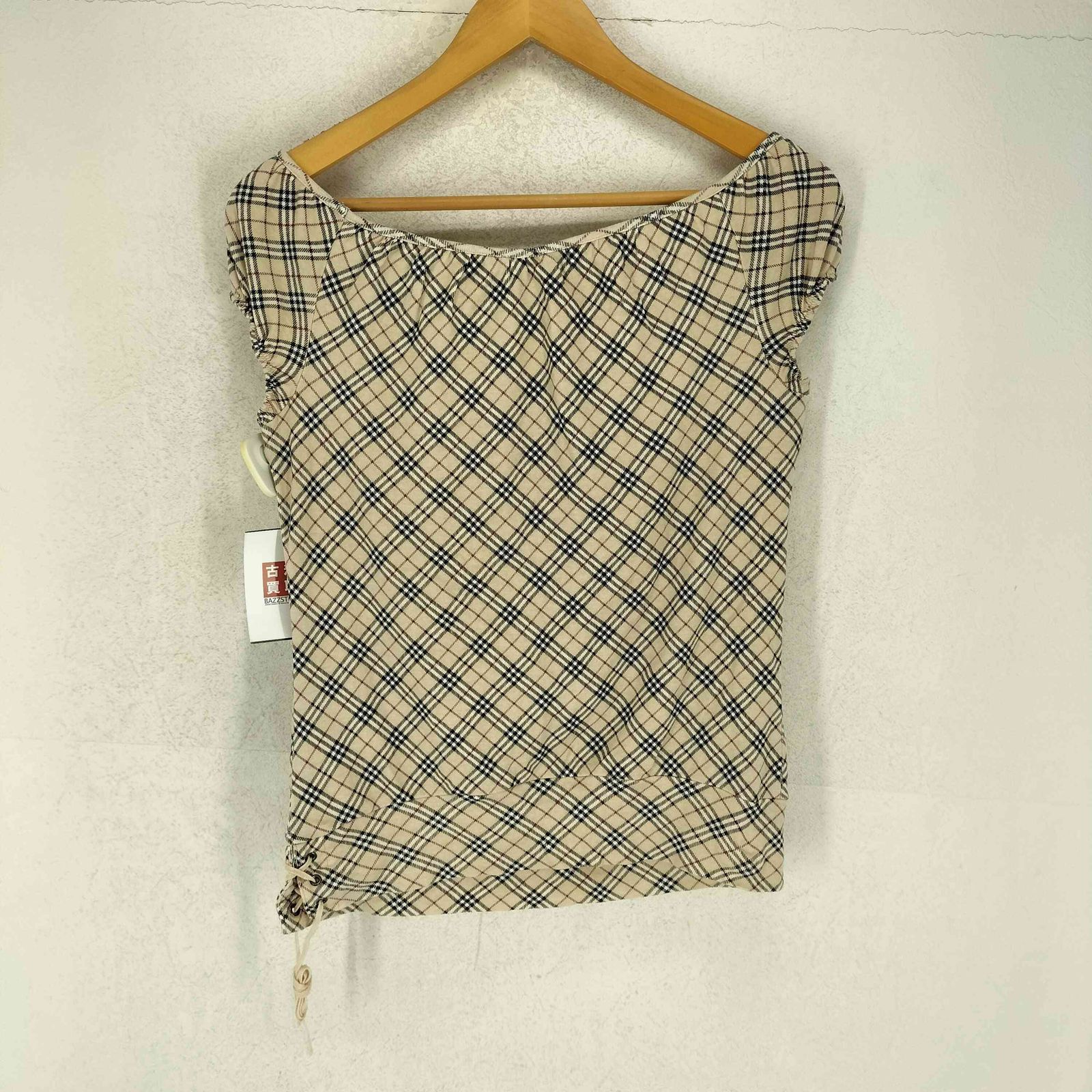 【新品】BURBERRY BLUE LABEL ノバチェックノースリーブ 刺繍 バーバリーブルーレーベル ノースリーブ ノバチェック バック